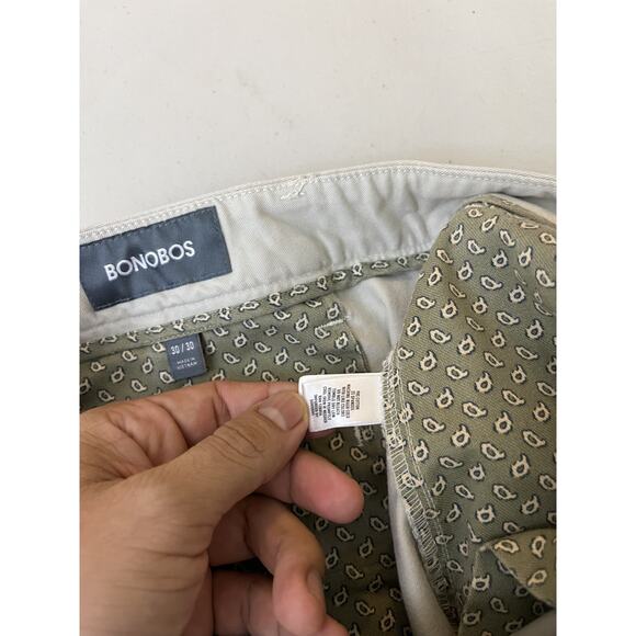 Preppy Office Capsule Bonobos Khaki Slim Tapered Chino Pants 30x29 Stretch - Picture 12 of 16
